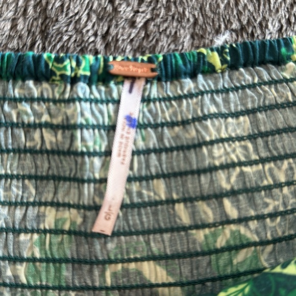 Free People After Glow Balloon Pants Green Multi Size L harem pants - Picture 3 of 4